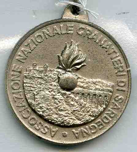  Medaglia (fronte) del ventisettesimo raduno dei Granatieri di Sardegna 23 -24 apr. 1999 - Spoleto 